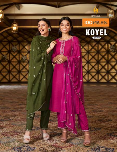 Koyel By 100 Miles Designer Readymade Suits Catalog